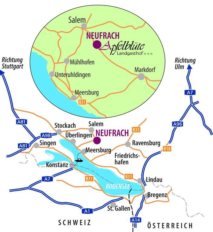 Apfelbluete Bed & Breakfast 8 Km Vom Bodensee ซาเลม ภายนอก รูปภาพ
